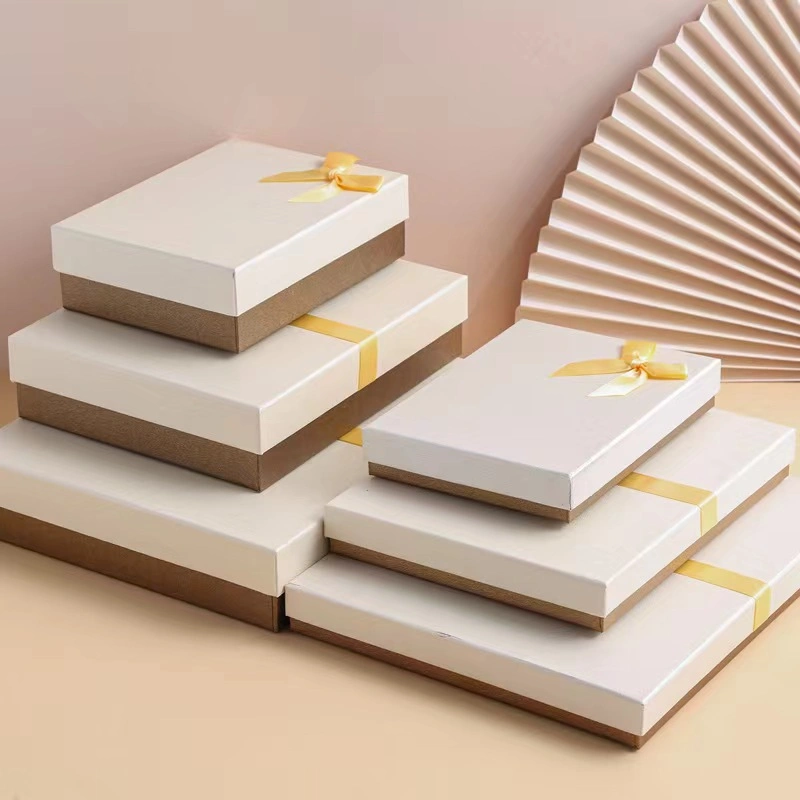 Holiday Gift Jewelry Perfume Shopping Raffia Wedding Birthday Packaging Cartons Paper Box