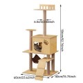 Large Luxury Cat Condo Tower Wooden Indoor Scratcher Multi Tier Climbing Structure Sleeping Cave Exercise Platform Strong Carton