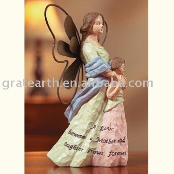 sell MOTHER &amp; DAUGHTER christmas angel / angel craft TABLETOP