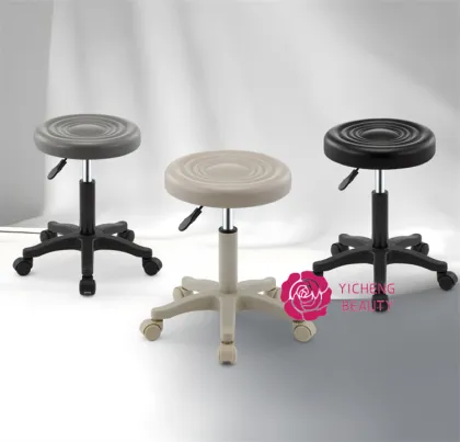 Yicheng Beauty Cheap Price Adjustable Height Barber Chair with Wheels