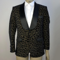 men's pin stripped leopard print suits