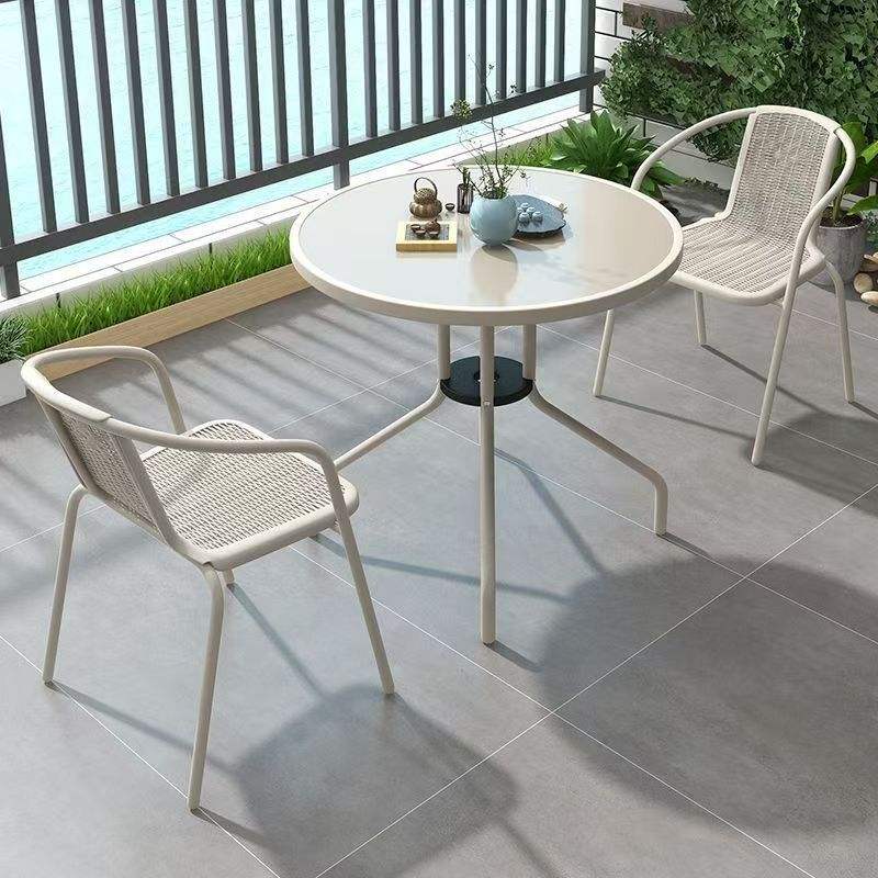 Modern Simple Outdoor Leisure Chair and Table Set