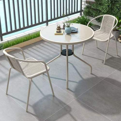 Modern Simple Outdoor Leisure Chair and Table Set