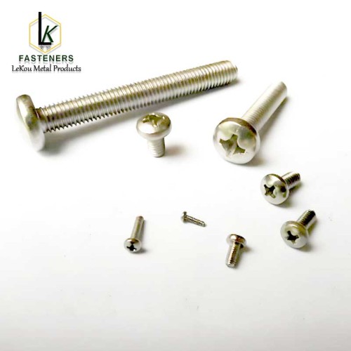 Шрубы з круглай галоўкай Phillips з нержавеючай сталі