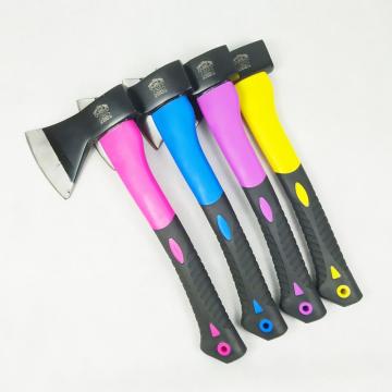 Forged Carbon Steel Hand Cutting Tools Plastic Handle Working Felling Axe
