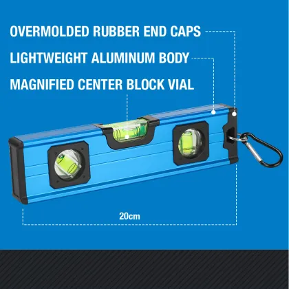 Magnetic Torpedo Keyring Level - High Precision Mini Bubble Measure Tool