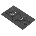 Ceramic Gas Hob 2 Burner Top