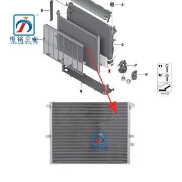 5 Series G38 G30 G31 Radiator & Intercooler - Coolant 17118664919