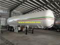 54m3 Tri-trục Propane Gas giao hàng Trailers