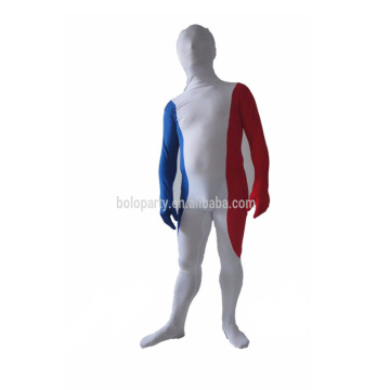 Unisex Spandex Zentai Suit with France Flag