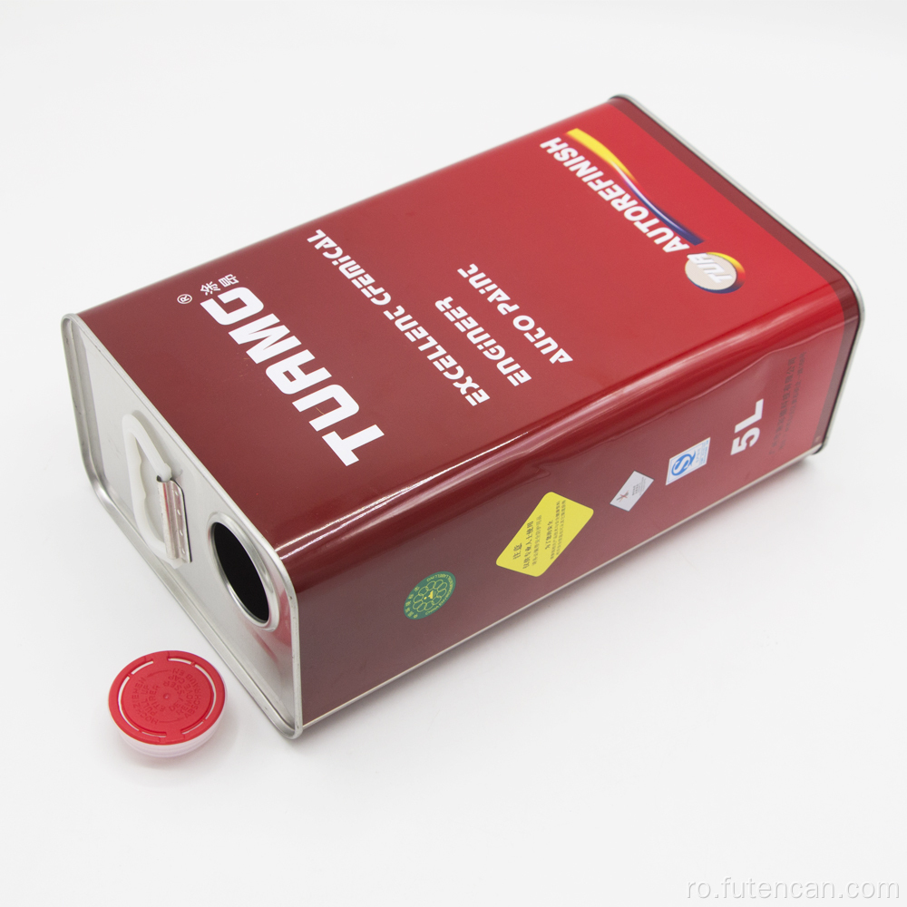 Cutie de vopsea pătrată goală