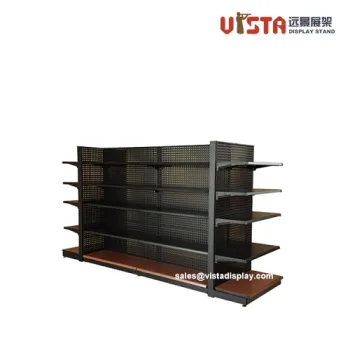 5 Tier Gondola Shelf Steel Supermarket Display Rack