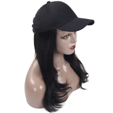 Raw virgin hair wig wholesale, Custom fashionable cap-hat human hair wig
