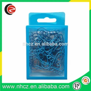Foot shaped flat metal paper clip