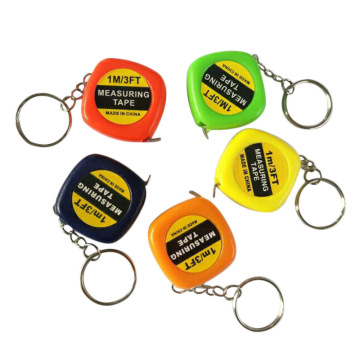 1 Meter 3ft Mini Measuring Key Chain Tape - Imperial Promotion