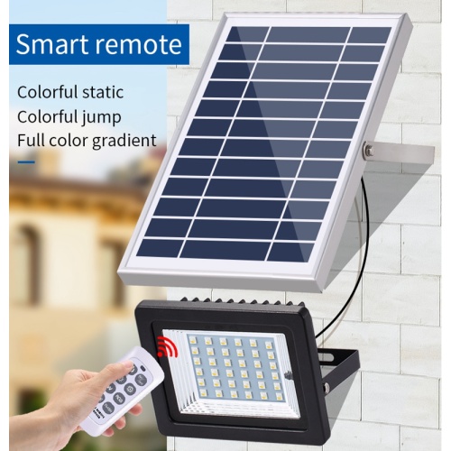 36 LEDs Solar LED Floodlight RGB Color