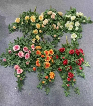 Hanging Artificial Rose Vine Rattan for High-Quality Garden Decor