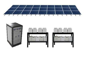 Solar Power System, 100% Solar Electric Power System, Solar Power, off-Grid Solar Power System, New Energy, Clean Energy, Green Power, Green Energy Resource,
