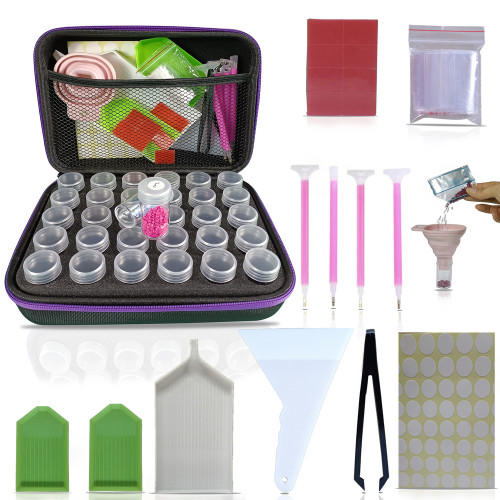 cheap diamond painting kit 30 Bottles Of Diamond Painting Tools Storage Box Manufactory