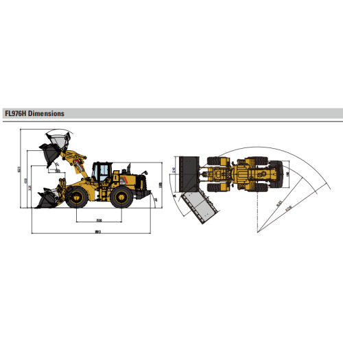 Loader de roda frontal FL976H