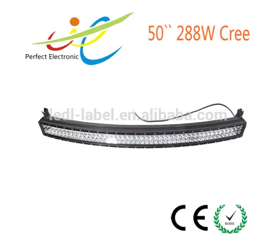 288w 50 inch curved led light bar curved , Curved Led Light bar Off road,auto led light arch bent