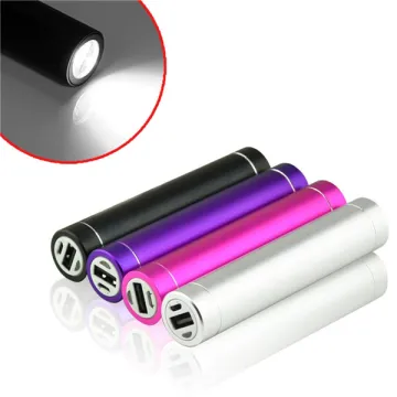Bult-in LED flashlight Portable battery charger 3000mAh power bank charger