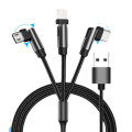 180 graden rotatie 3 in 1 USB -kabel