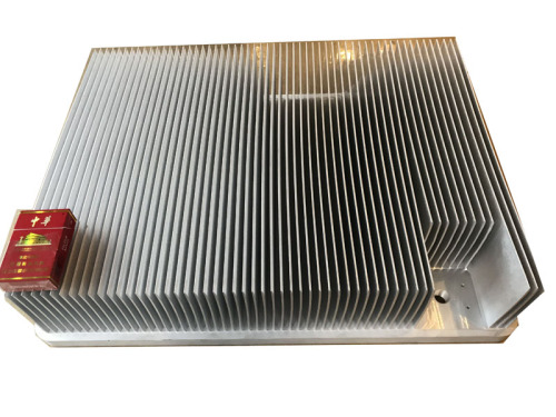 Placa de alumínio Skived Fin dissipador de calor de 600 mm