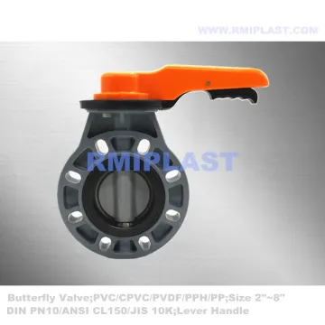 CPVC Butterfly Valve Lever Handle JIS 10K
