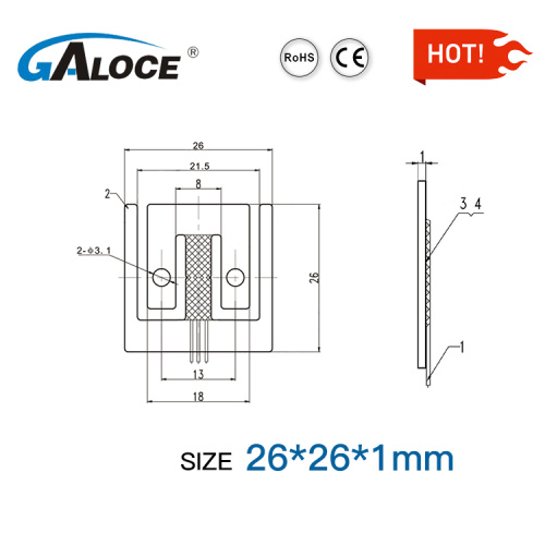 Balance de cuisine demi-pont 3kg Micro Cellule de Charge