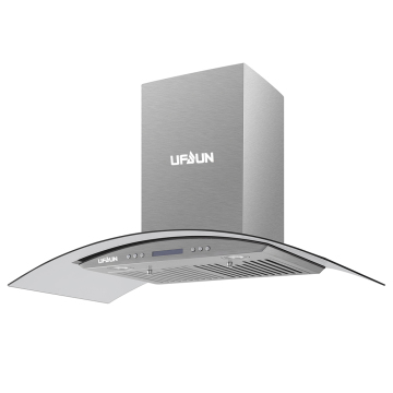 Classical Curved Glass High Quality Low Price Touch Control Kitchen Range Hood Wholesale Custom Range Hood