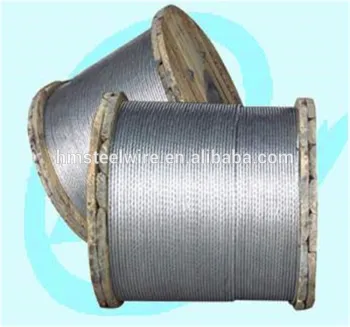 China factory 1X7 1X19 galvanised steel strand galvanized steel core strands