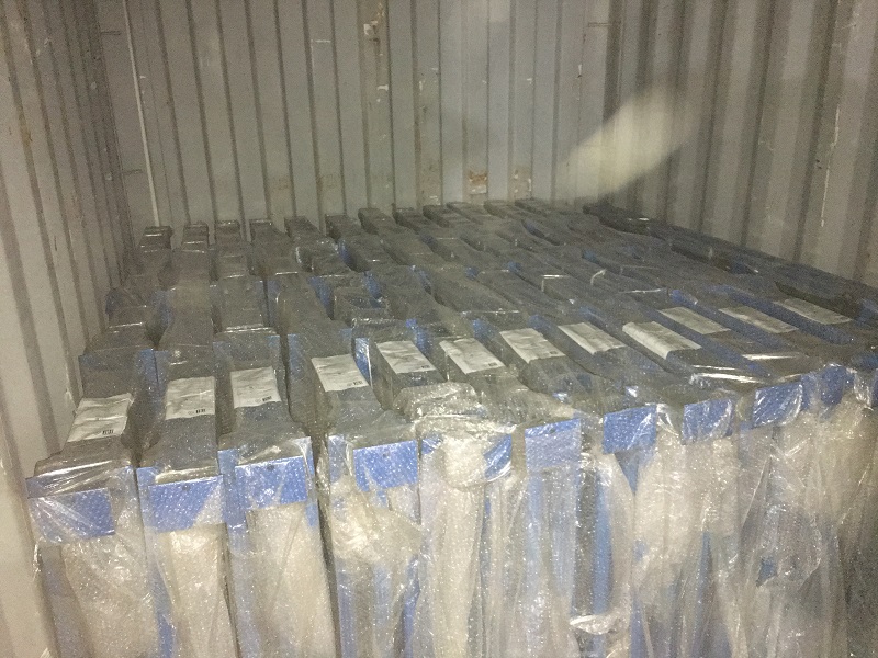 Upright Frames in Container