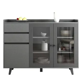 Modern Dining Room Storage: China Set Cabinet and Shelves