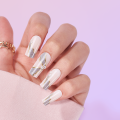 Diamond glitter false nail tips with nails glue