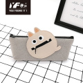 Custom little monster style cute canvas pencil case