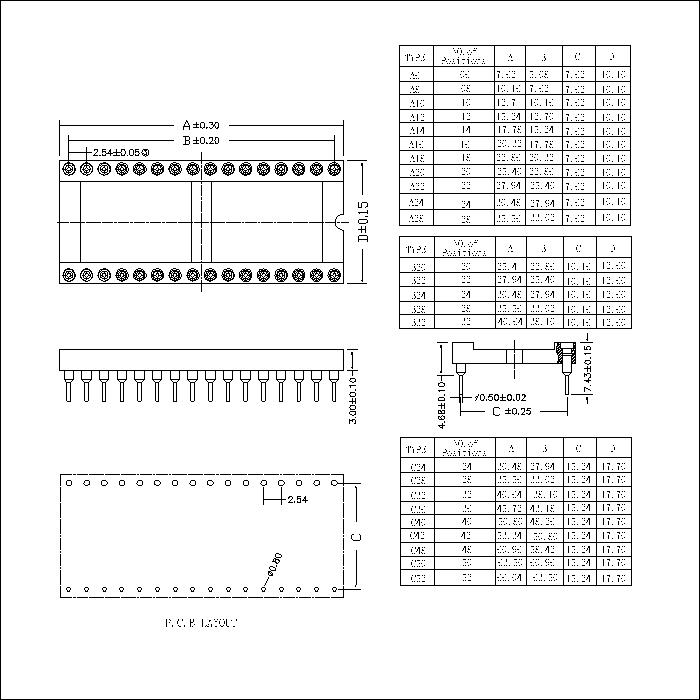 MIFES08-XXXXX 2.54mm Dual-in-line Socket Straight DIP(H=3 L=7.43)Series