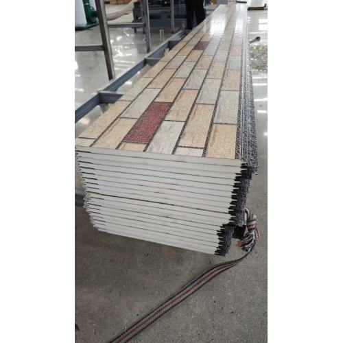 Painel sanduíche de metal decorativo de alto desempenho com padrão de tijolo de cor clara