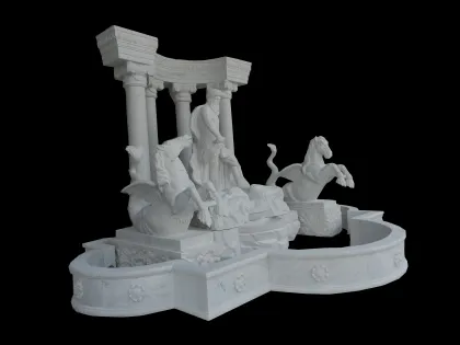 Fontana di Trevi marble fountain