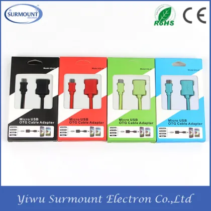 Hot Selling Micro USB OTG Adapter Cable Wholesale Micro USB OTG Cable for Samsung