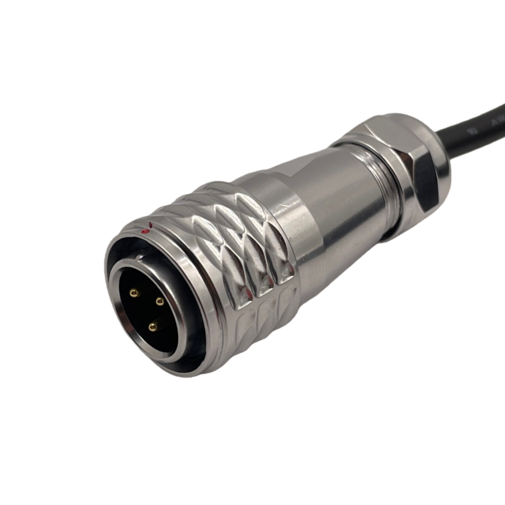 3P waterproof connector cable assemblies
