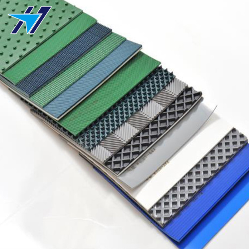 Green PVC anti-static conveyor belt