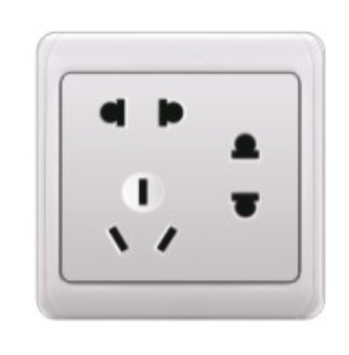 AY86 3 Pin+2 Pin Wall Socket