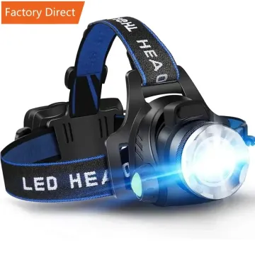 Rechargeable Telescopic Zoom LED Headlamp for Outdoor Waterproof Work Use