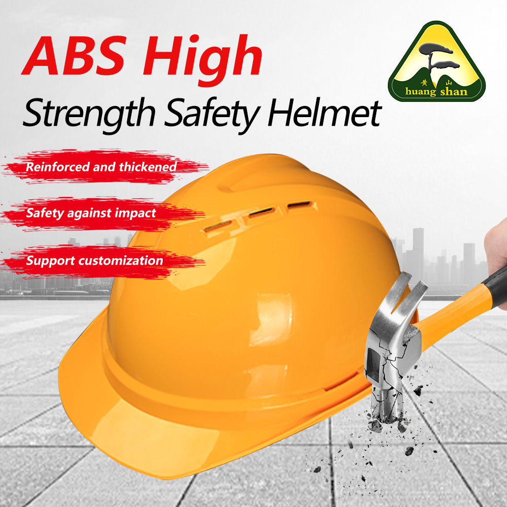 Capacete de segurança respirável de material ABS amarelo 08V