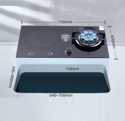Commercial Dual-Purpose Gas and Electric Cooking Stove: Desktop Embedded Gas and Induction Stove