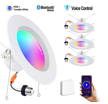 Etl FCC Certified Smart WiFi Tuya liderou downlights AC90-130V 4inch/6inch