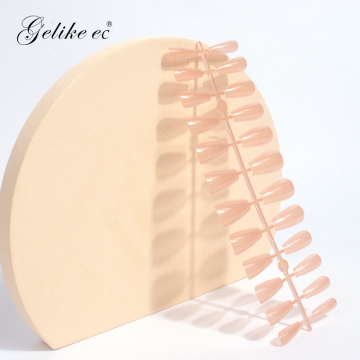 ألوان عارية ناعمة الهلام XL Coffin Stiletto Tips - 240pcs/box