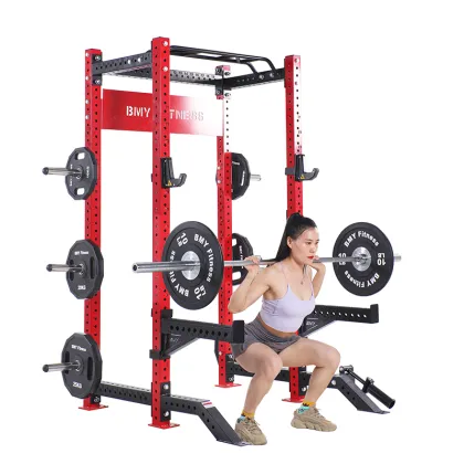 Gym Equipment Power Rack With Lat Pull Down
