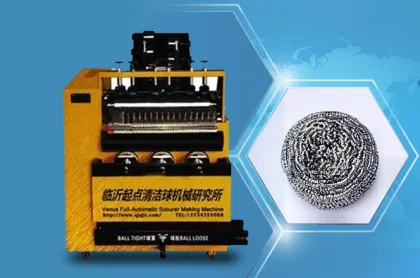 Five Wires Five Ball Metal Scrubbers Machine
